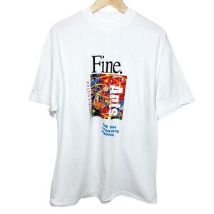 Vintage 1994 The Utah Arts Festival Single Stitch Graphic T-Shirt Size Large